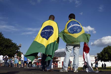 Evidentemente, Brasil tiene el favoritismo de muchos por ser sede
AFP / Franck Fife