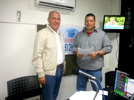 Diputado del PSUV a la Asamblea Nacional, Juan Soto, entrevistado por el periodista Emilio Materán, durante el programa Almorzando Con Emilio.