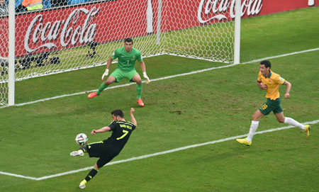 David Villa se despidió de la selección española con un golazo
AFP / Luis Acosta