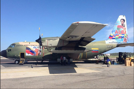 El avión con 12 toneladas de insumos para ayuda humanitaria de Venezuela para el pueblo palestino arribó este lunes a las 6:05 de la tarde (hora local) a Egipto