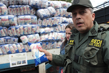 Un total de 134,66 toneladas de productos fueron retenidas en solo 5 días por los diferentes cuerpos de seguridad en Táchira