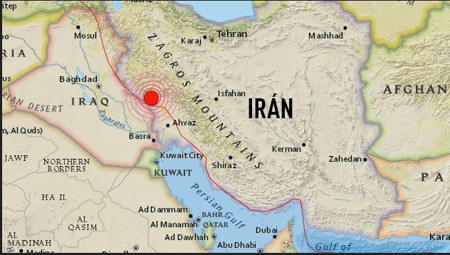 El temblor más grande, registrado a las 07.02 hora local (02.32 GMT), tuvo su epicentro en la localidad iraní de Murmurí