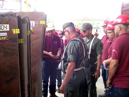 Técnica Marmolera Venezolana llevo a cabo la verificación en planta para la primera exportación de granito venezolano