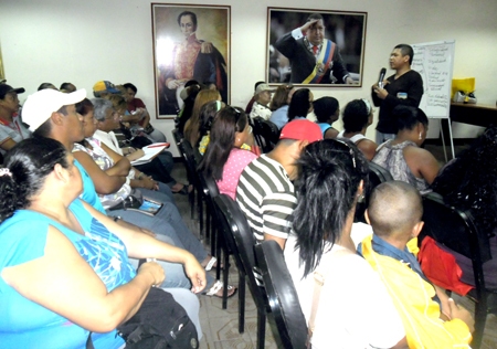 Aspecto de la actividad llevada a cabo esta semana en la ciudad de Guarenas