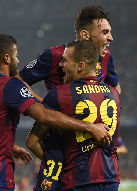 El Barcelona contó con golazos de Neymar y MessiAFP / Lluis Gene