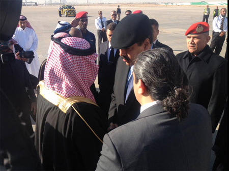Maduro llegó ayer muy temprano a Riad