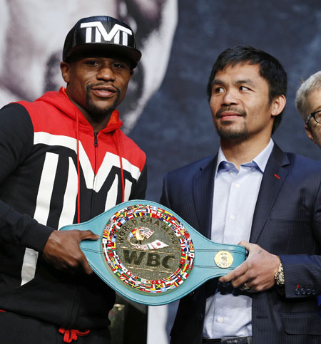 Manny y Floyd cerrarán la jornada sabatina con la pelea del año
AP / John Locher