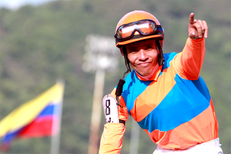 Jaramillo ganó seis carreras y ahora domina cómodamente la estadística de jinetes por carreras ganadas en La Rinconada