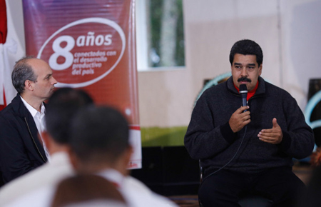 El presidente de la República, Nicolás Maduro se unió a la celebración del 8vo aniversario de la nacionalización de la estatal Cantv, desde el parque nacional Waraira Repano, en Caracas.