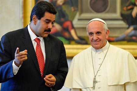 Francisco recibió a Maduro hace dos años