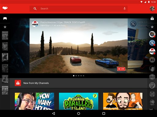 YouTube estrenará este verano su nueva aplicación y sitio específico YouTube Gaming para los aficionados a los videojuegos, anunció la empresa el viernes 12 de junio de 2015, antes de la Expo de Entretenimiento Electrónico 2015, que se efectuará del 16 al 18 de este mes en Los Angeles.(Vía AP Foto/YouTube)