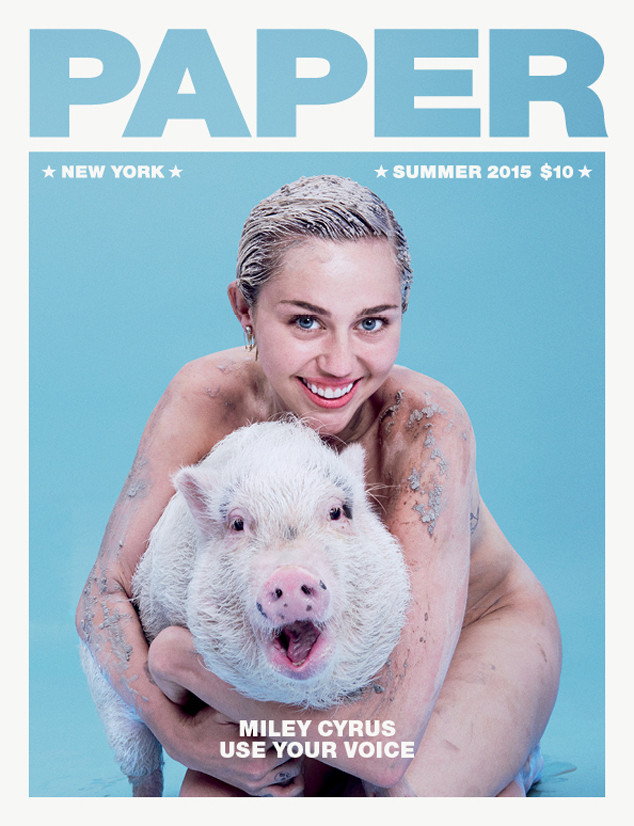MILEY CYRUS ON PAPER