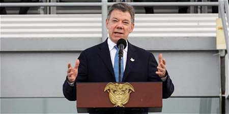 El presidente Juan Manuel Santos aseguró que "medir el alcance (del daño ambiental) es prácticamente imposible".