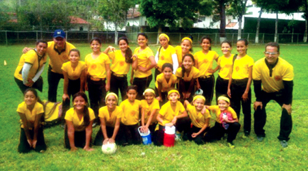 Las chicas de Tigritas de Miranda dejaron muy en alto el nombre del municipio Plaza, en medio del Torneo Andes-Kickingball