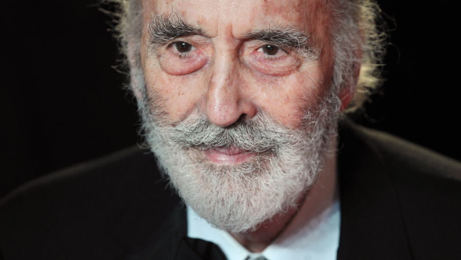 British actor Christopher Lee arrives on the red carpet to attend the royal world premiere of the new James Bond film 'Skyfall' at the Royal Albert Hall in London on October 23, 2012. AFP PHOTO / CARL COURT        (Photo credit should read CARL COURT/AFP/Getty Images)