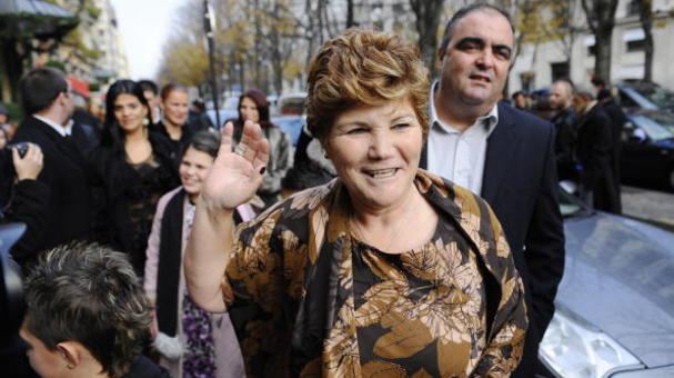 Manchester United Portuguese winger Cristiano Ronaldo's mother Maria Dolores dos Santos Aveiro (C) arrives on December 7, 2008 at an hotel in Paris for a lunch after Ronaldo received the European footballer of the year award, the "Ballon d'Or" (Golden ball). Ronaldo beat Barcelona's Lionel Messi and Liverpool striker Fernando Torres to the honour on the back of a phenomenal 2007-08 season in which he scored 42 goals for his Premier League and Champions League-winning club. Ronaldo becomes the first United player to win the award since the late George Best in 1968. AFP PHOTO FRANCK FIFE (Photo credit should read FRANCK FIFE/AFP/Getty Images)