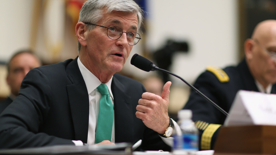 WASHINGTON, DC - MARCH 17:  Secretary of the Army John McHugh testifies before a House Armed Services Committee hearing about the FY2016 National Defense Authorization Budget Request in the Rayburn House Office Building on Capitol Hill March 17, 2015 in Washington, DC. All of the service chiefs and the military secretaries warned the committee that the budget cutting measure called 'sequestration' will continue to adversley affect military rediness and put American lives at risk at home and abroad.  (Photo by Chip Somodevilla/Getty Images)