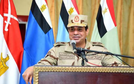 El presidente de Egipto, Abdel Fatah Al Sisi el 4 de julio de 2015