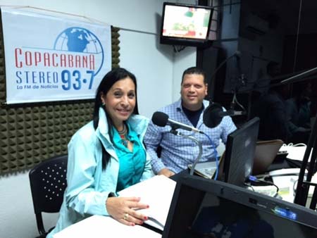 Flavia Martineau, parlamentaria regional de Primero Justicia en el Consejo Legislativo al estado Bolivariano de Miranda participó en el programa del periodista, Emilio Materán Bello