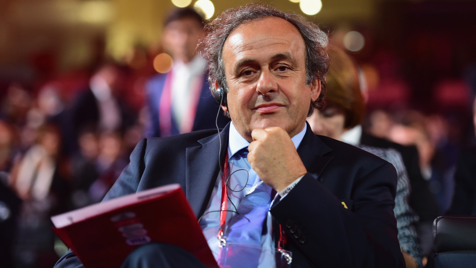 SAINT PETERSBURG, RUSSIA - JULY 25:  President of UEFA Michel Platini attends the Preliminary Draw of the 2018 FIFA World Cup in Russia at The Konstantin Palace on July 25, 2015 in Saint Petersburg, Russia.  (Photo by Shaun Botterill/Getty Images)