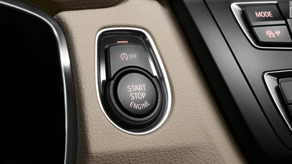 New BMW 3 Series: Start button (10/2011)