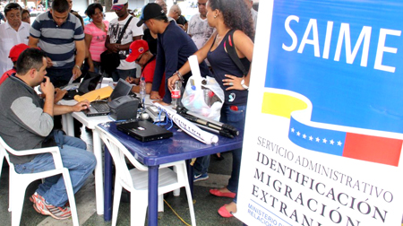 La actividad es organizada por el Saime