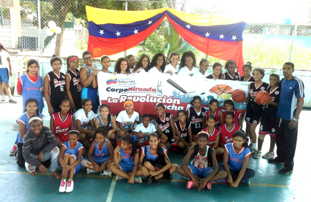 En la gráfica las atletas sumadas a esta fiesta deportiva que es 2da Edición de La Liga Regional Femenina Mirandina en Baloncesto