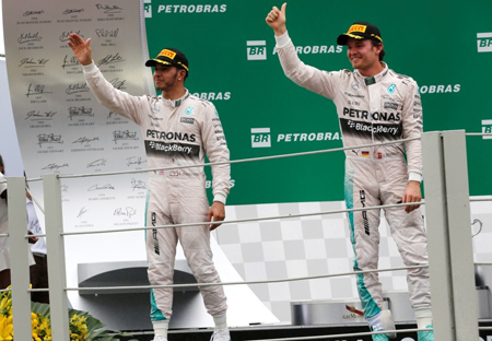 Rosberg se quedó con el triunfo en Brasil