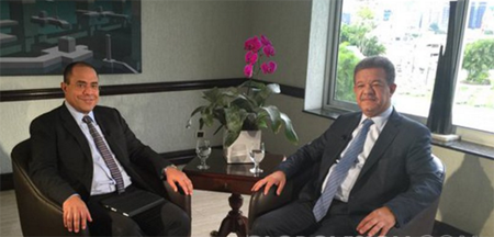 Leonel Fernández en su entrevista con Villegas Polajk, calificó de exitosa la reunión sostenida con el presidente Nicolas Maduro.CORTESIA / GLOBOVISION
