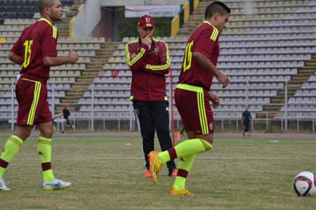 La Vinotinto sub 20 se entrena en San Cristóbal por estos días y realizará una gira por Colombia