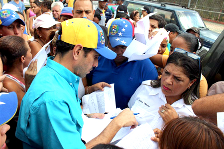 Capriles insistió en que Venezuela vive una situación de emergencia que debe ser atendida de inmediato