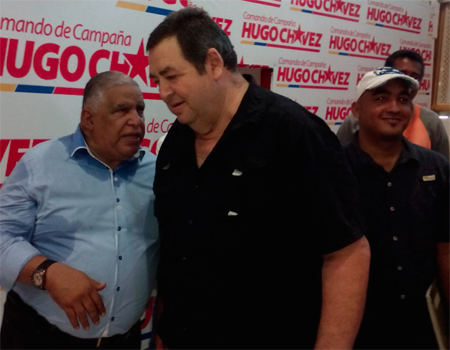 Félix Jaramillo y rerinaldo Ponce, integrantes junto a otros dirigentes del gremio, del equipo promotor de la marcha