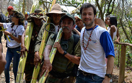 El alcalde Ramón Muchacho esperó a los palmeros en Sabas Nieves