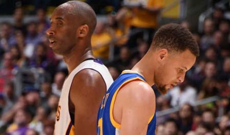 Los Lakers de Kobe le propinaron una derrota a los Warriors de Curry