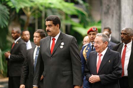 El presidente Maduro sostuvo una reunión con Fidel Castro