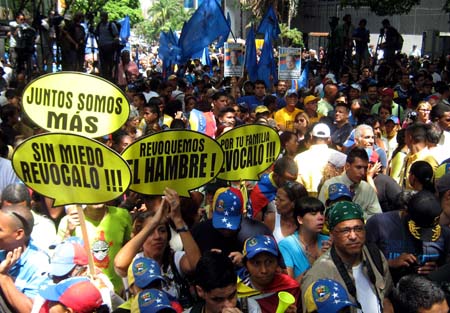 La MUD marchó en contra del Tribunal Supremo de Justicia
Foto Giovanni Martínez