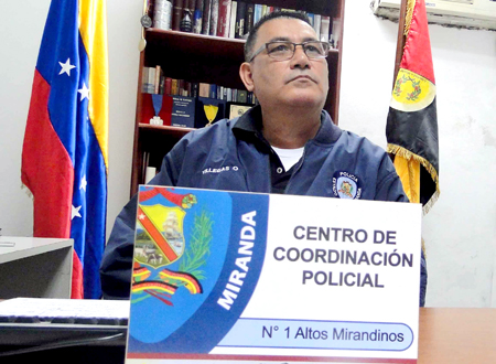 Comisario Oswaldo Vilegas, jefe del Centro de Coordinación Policial Número 1