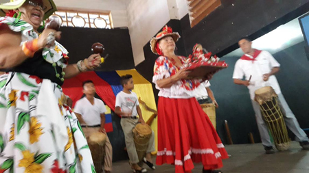Presentación durante el evento de los Tambores de Jan Juan de Ocupare del Tuy