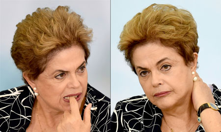 Acusada de adulterar las cuentas públicas pero no de corrupción, Dilma Rousseff está "pagando la cuenta de los errores del PT".
EVARISTO SA / AFP