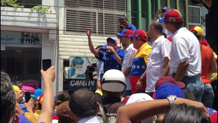 Capriles estuvo en Mérida este viernes