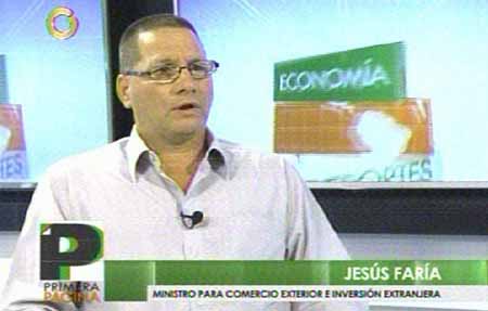 Jesús Faría rechazó la matriz de que la inflación interanual en Venezuela ronde el 800 %, según indica Econométrica.CORTESIA / GLOBOVISION