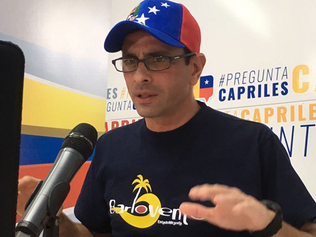 Capriles: “Estaremos alertas si el TSJ se sale con una de las suyas”.