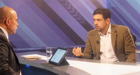 "No estamos en la mesa de diálogo para pedir favores, sino para que se restablezcan los derechos", expresó Carlos Ocariz al periodista Vladimir Villegas Poljak.
CORTESIA / GLOBOVISION