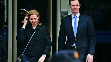 Cristina de Borbón, hermana del rey de España Felipe VI, fue absuelta este viernes de fraude fiscal