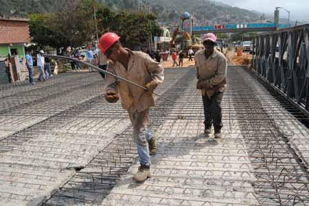 Avanzan rápido los trabajos en el Puente Guanape