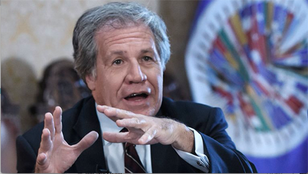 “Esa es la forma en la que se resuelven las situaciones de crisis”, afirmó Luis Almagro, secretario general de la OEA.