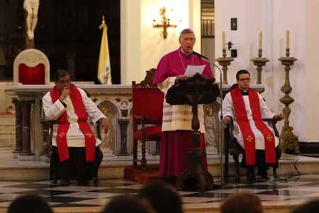 Parravano llamó a la paz desde el púlpito de la Catedral de Caracas
