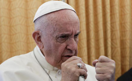 El Papa Francisco advirtió que “una buena parte de la humanidad” será destruida si aumentan las tensiones con Corea del Norte