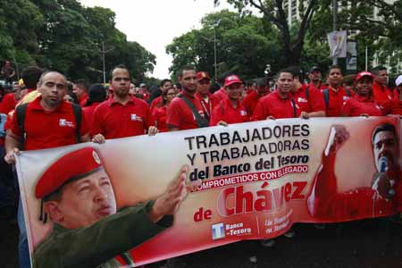 La manifestación llegó al Palacio de Miraflores