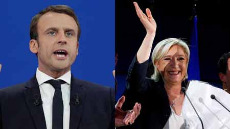 En los más recientes sondeos electorales, Macron aventaja a Le Pen con el 61,5% de la intención de voto, mientras que la nacionalista solo obtuvo el 38,5%